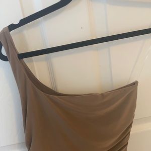 Ruched stretchy maxi dress